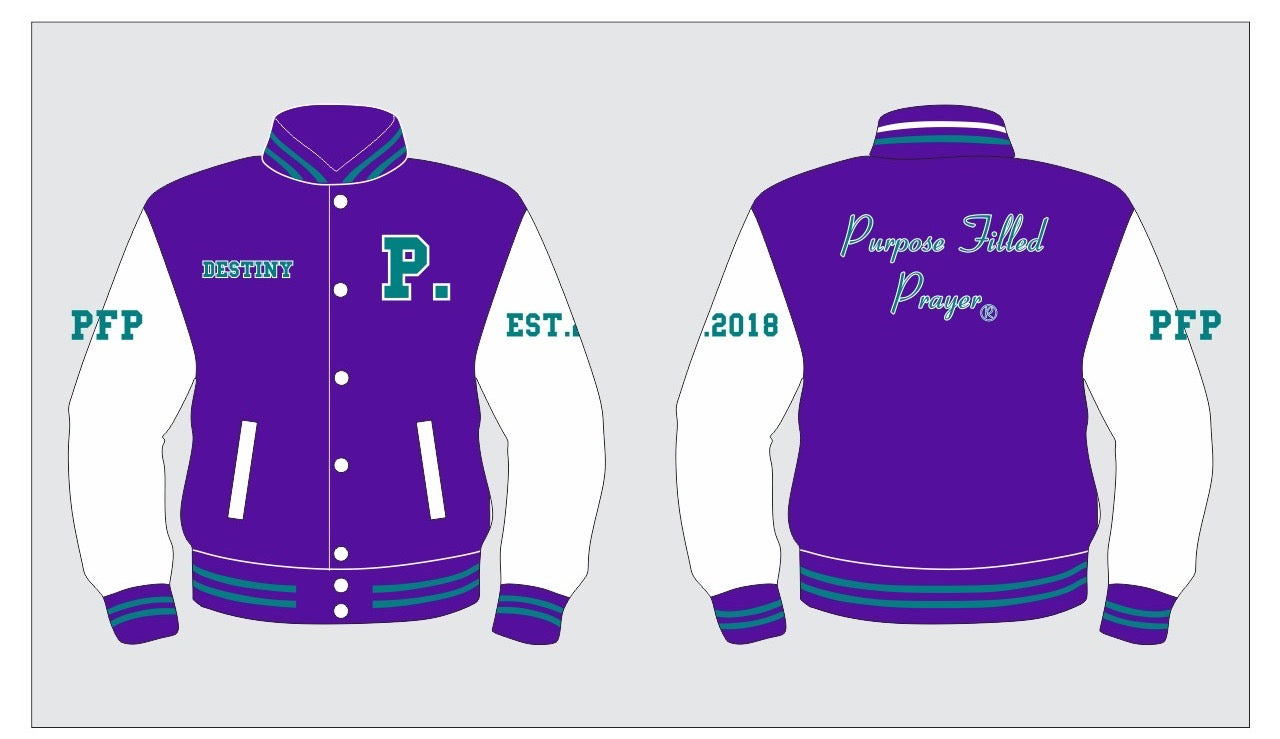 Purpose Filled Prayer® Varsity Jacket (PreOrder) SPECIAL