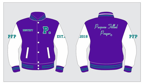 PFP 24 Purpose Filled Prayer® Varsity Jacket (PreOrder) SPECIAL
